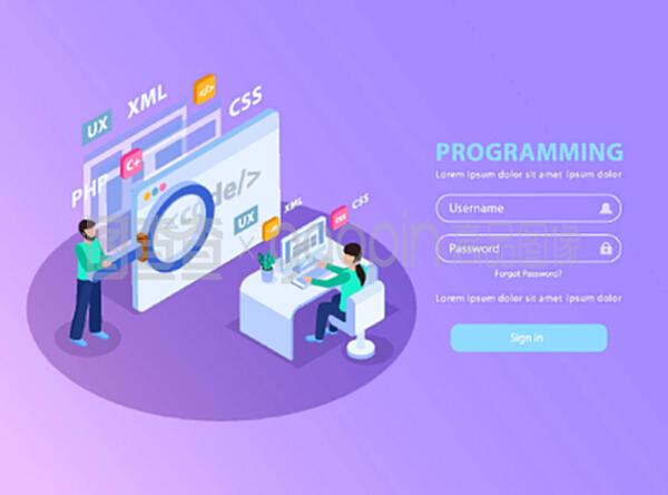 網(wǎng)頁(yè)開(kāi)發(fā)中的等距設(shè)計(jì) 登錄界面中的圖像與字段應(yīng)用